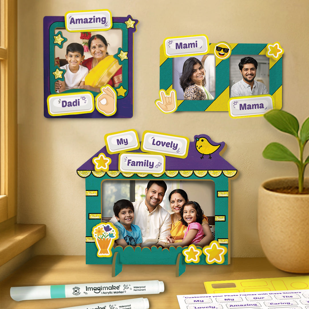 DIY Wood Art Photo Frame