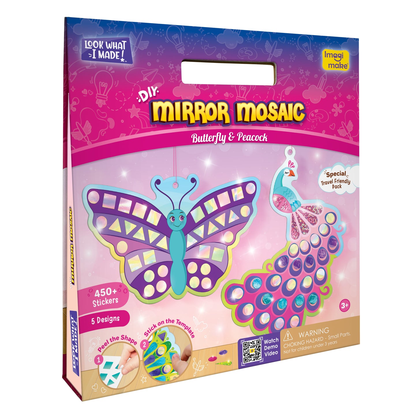 Mirror Mosaic - Butterfly & Peacock