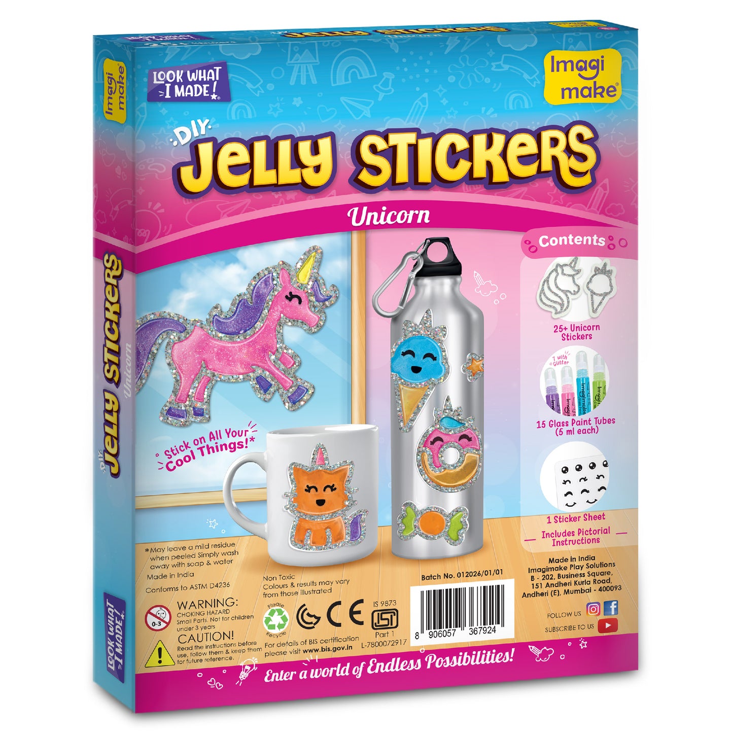 Imagimake DIY Unicorn Jelly Stickers