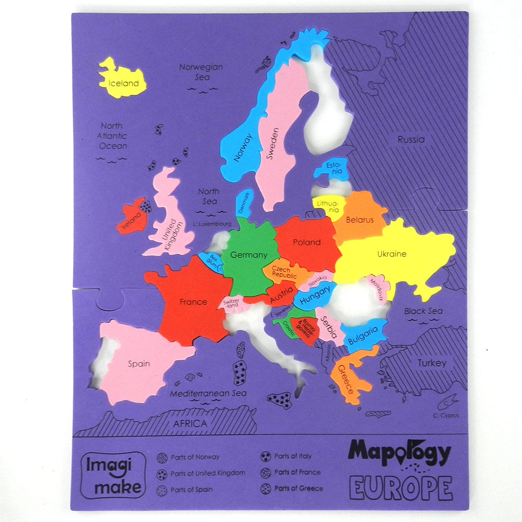 Mapology Europe Map Puzzle