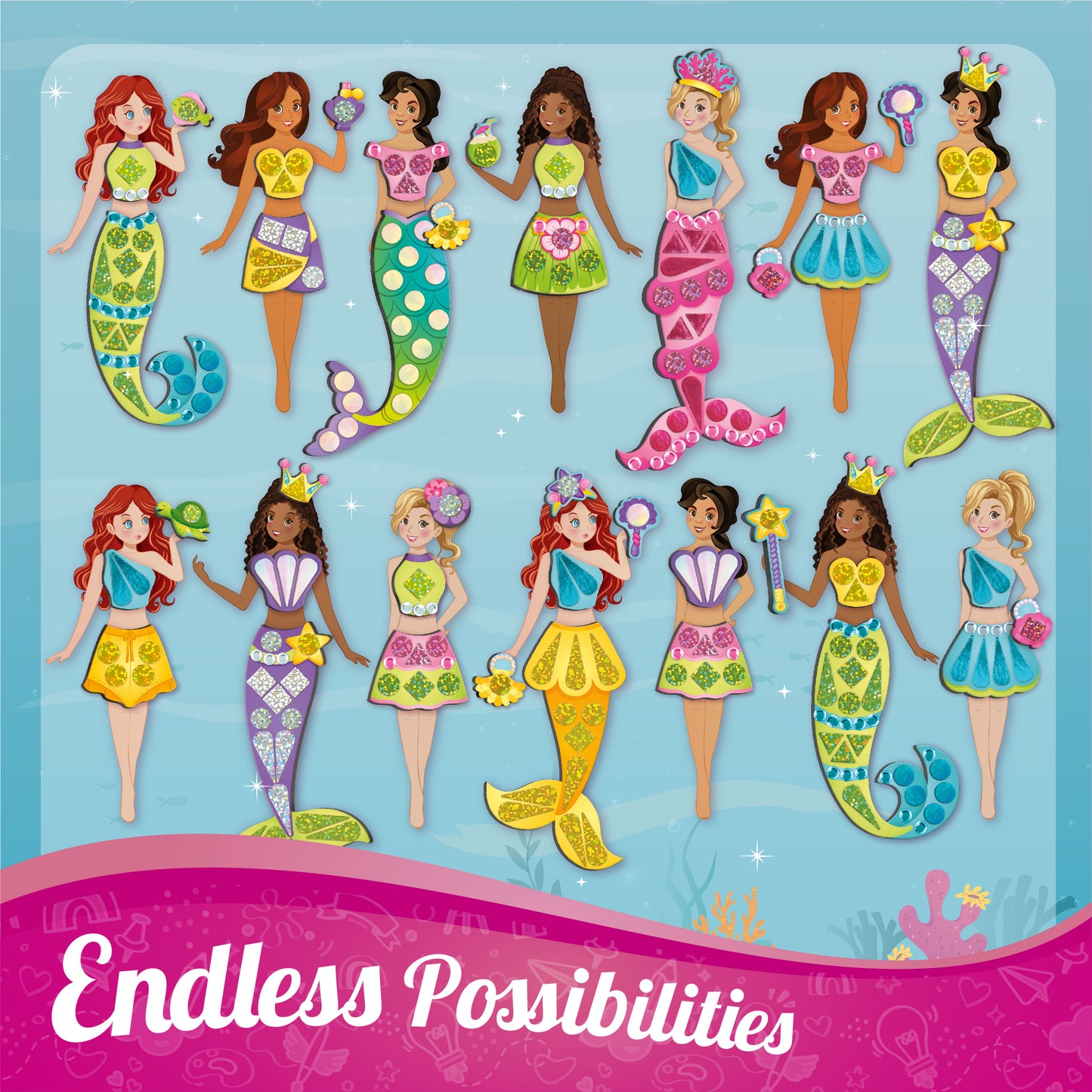 DIY Magnetic Dress-Up Mermaid