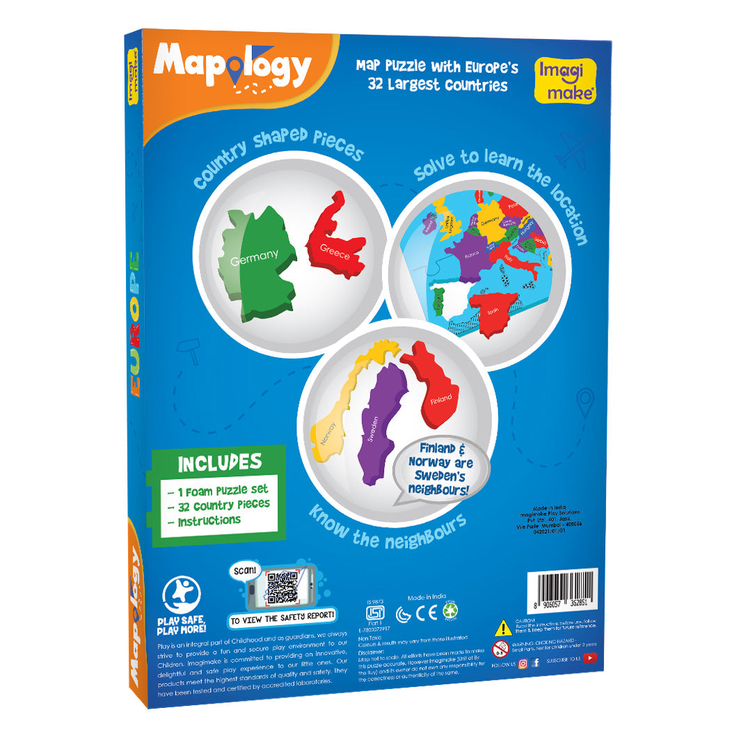 Mapology Europe Map Puzzle