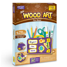 DIY Wood Art Pen Stand