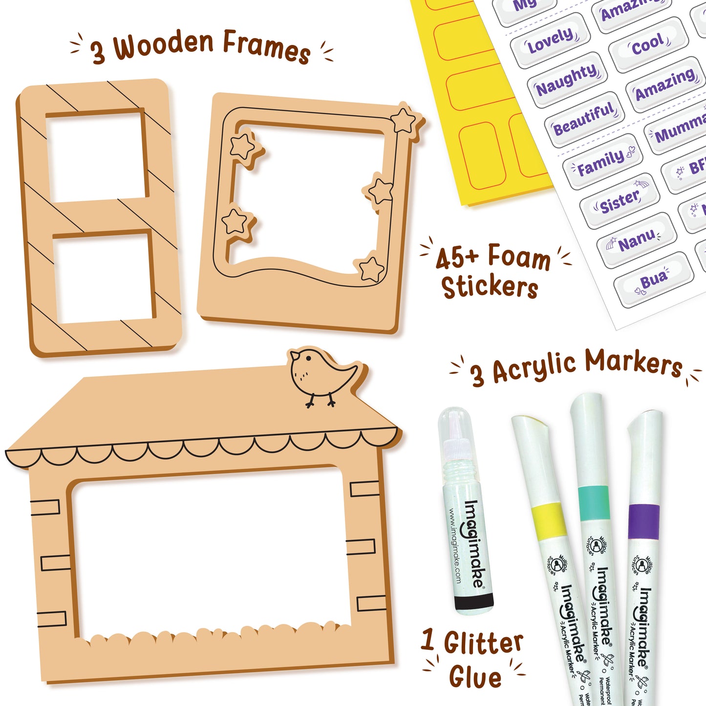 DIY Wood Art Photo Frame