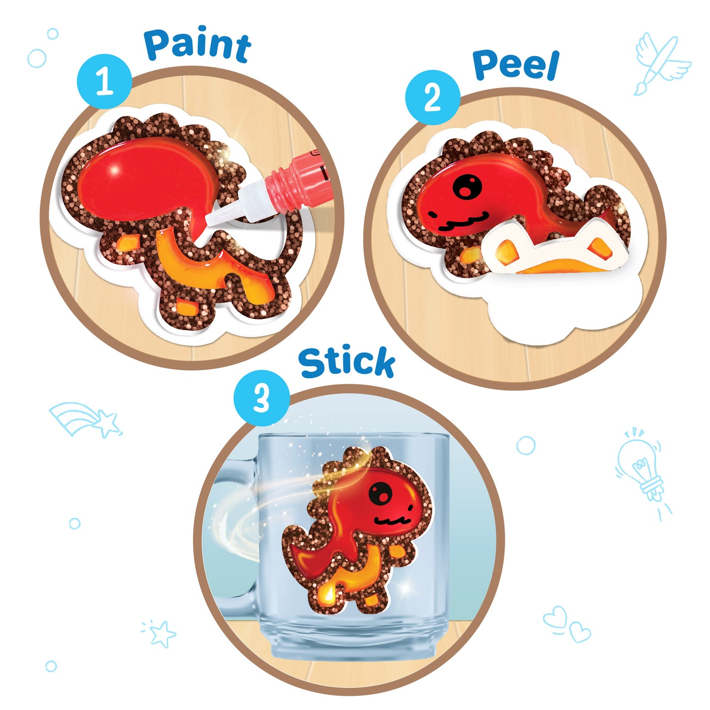 Imagimake DIY Dino Jelly Stickers