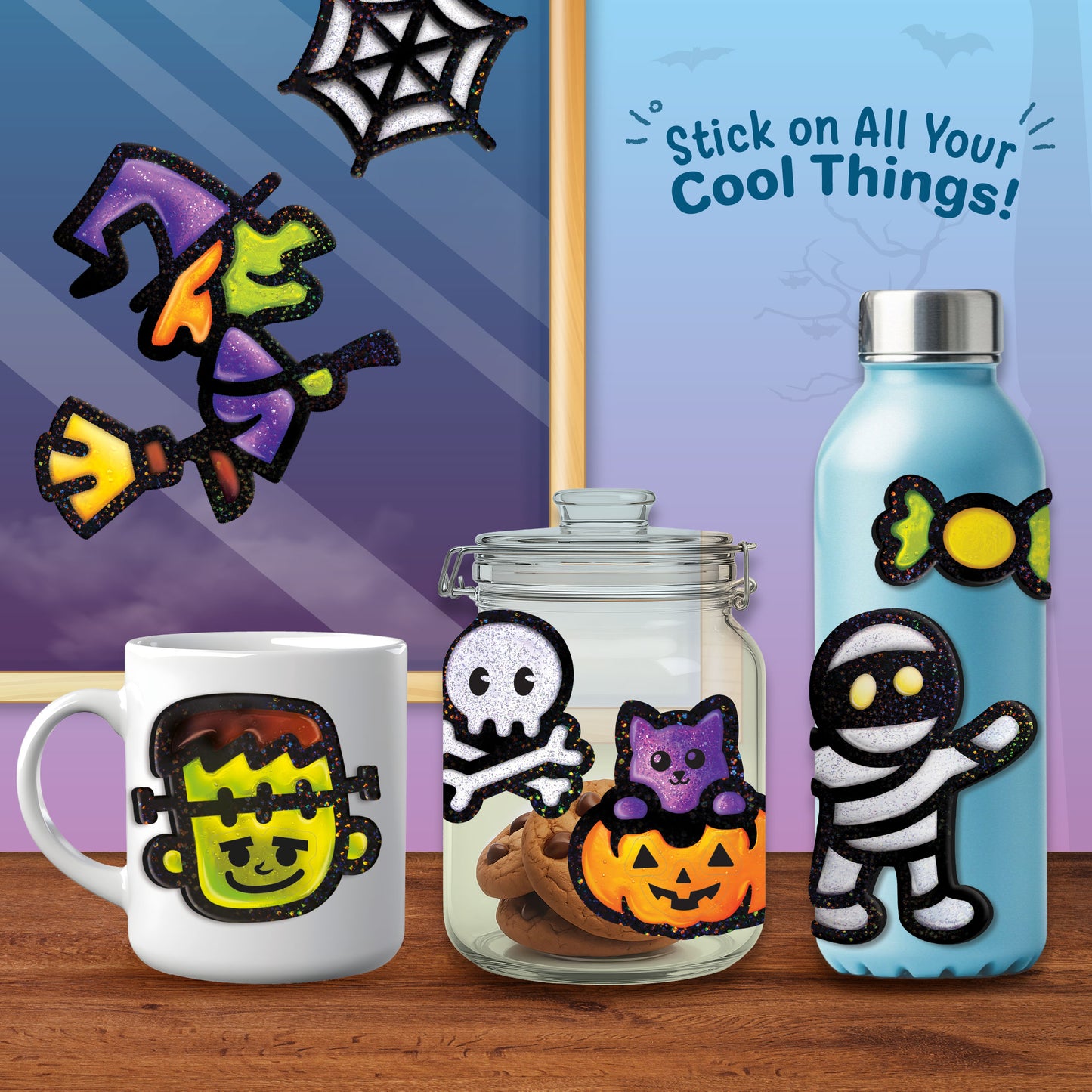 Jelly Stickers Spooky Friends