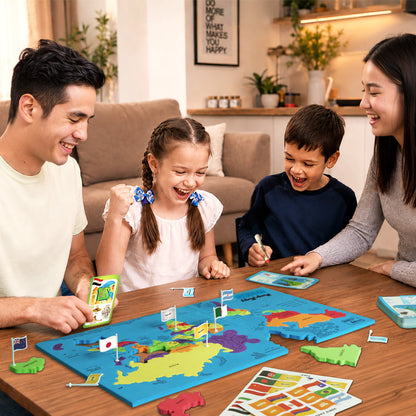 Mapology World with Flags & Flashcards