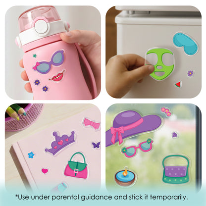 Imagimake Reusable Sticker Fun Hair & Makeup Kit