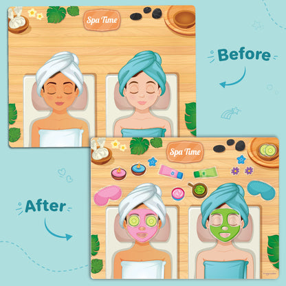 Imagimake Reusable Sticker Fun Hair & Makeup Kit