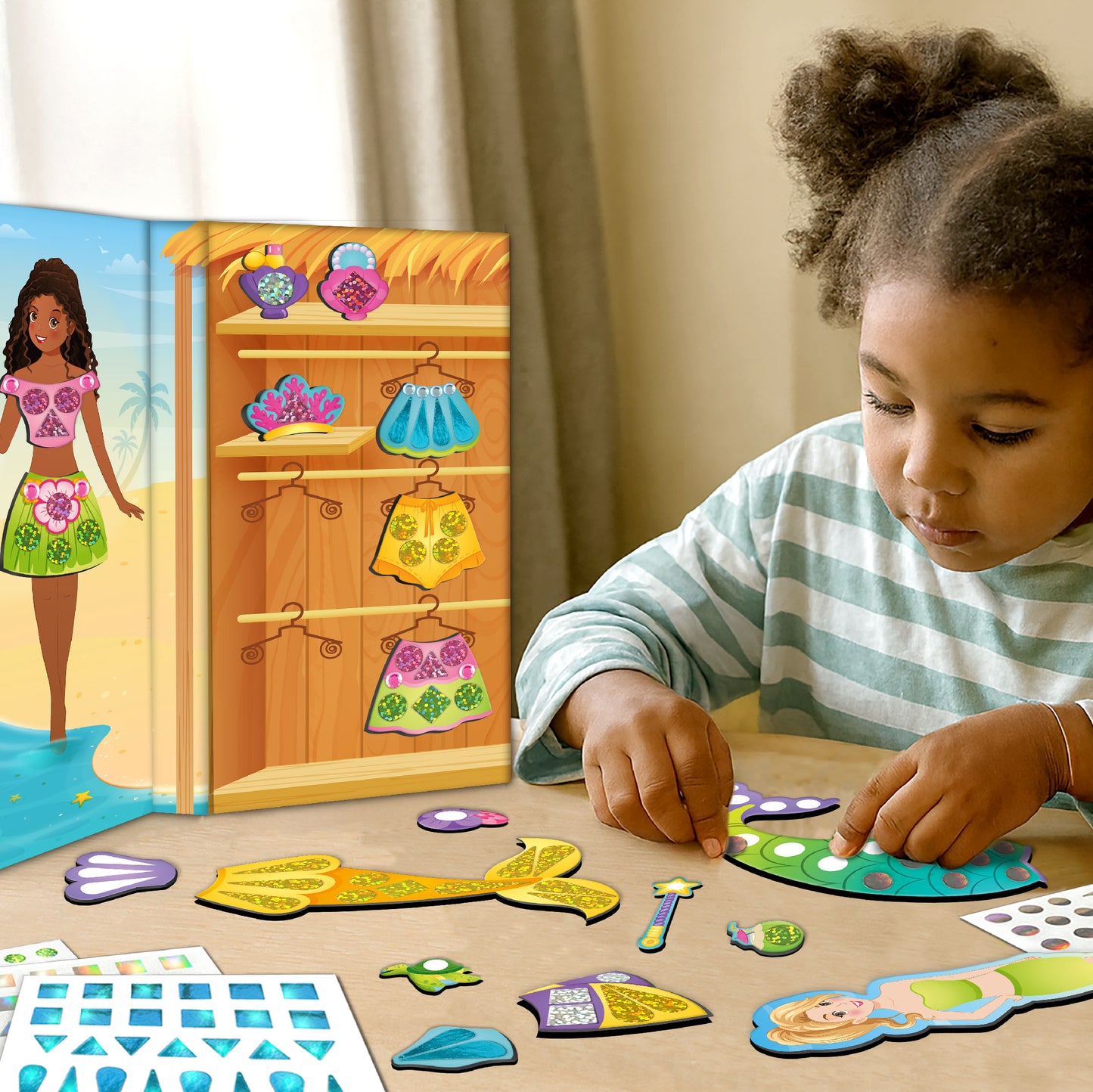 DIY Magnetic Dress-Up Mermaid