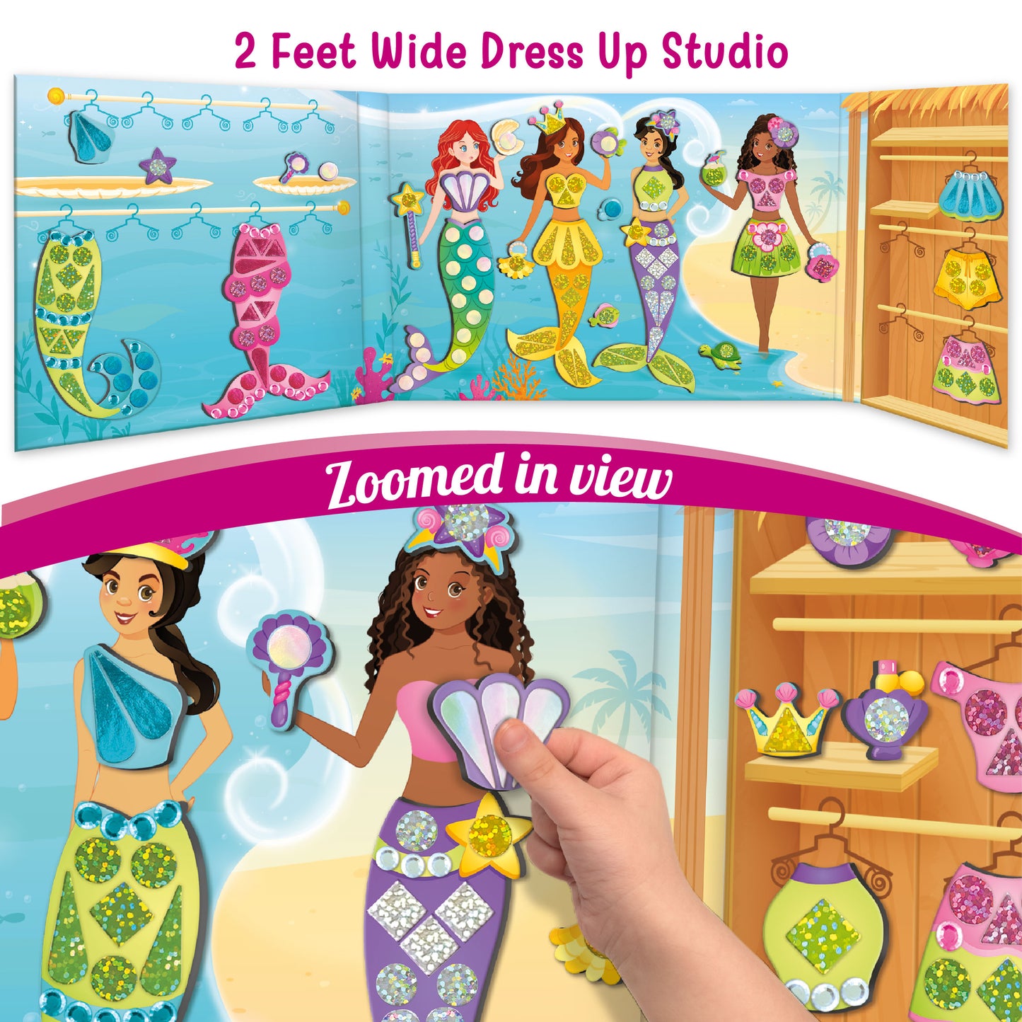DIY Magnetic Dress-Up Mermaid