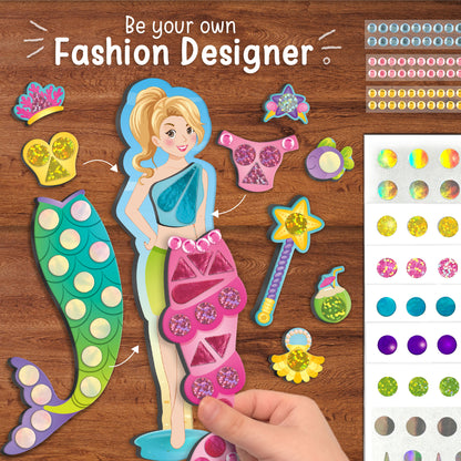 DIY Magnetic Dress-Up Mermaid