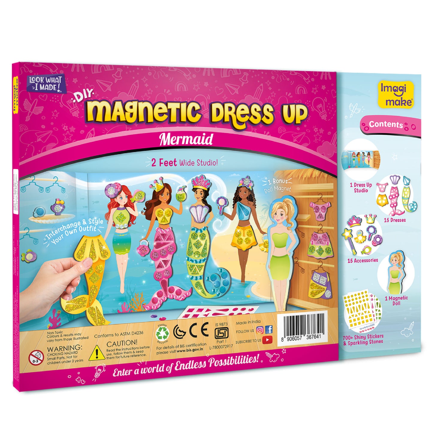 DIY Magnetic Dress-Up Mermaid