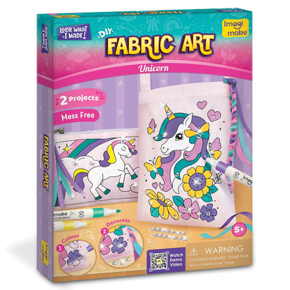 Imagimake DIY Unicorn Fabric Art Kit