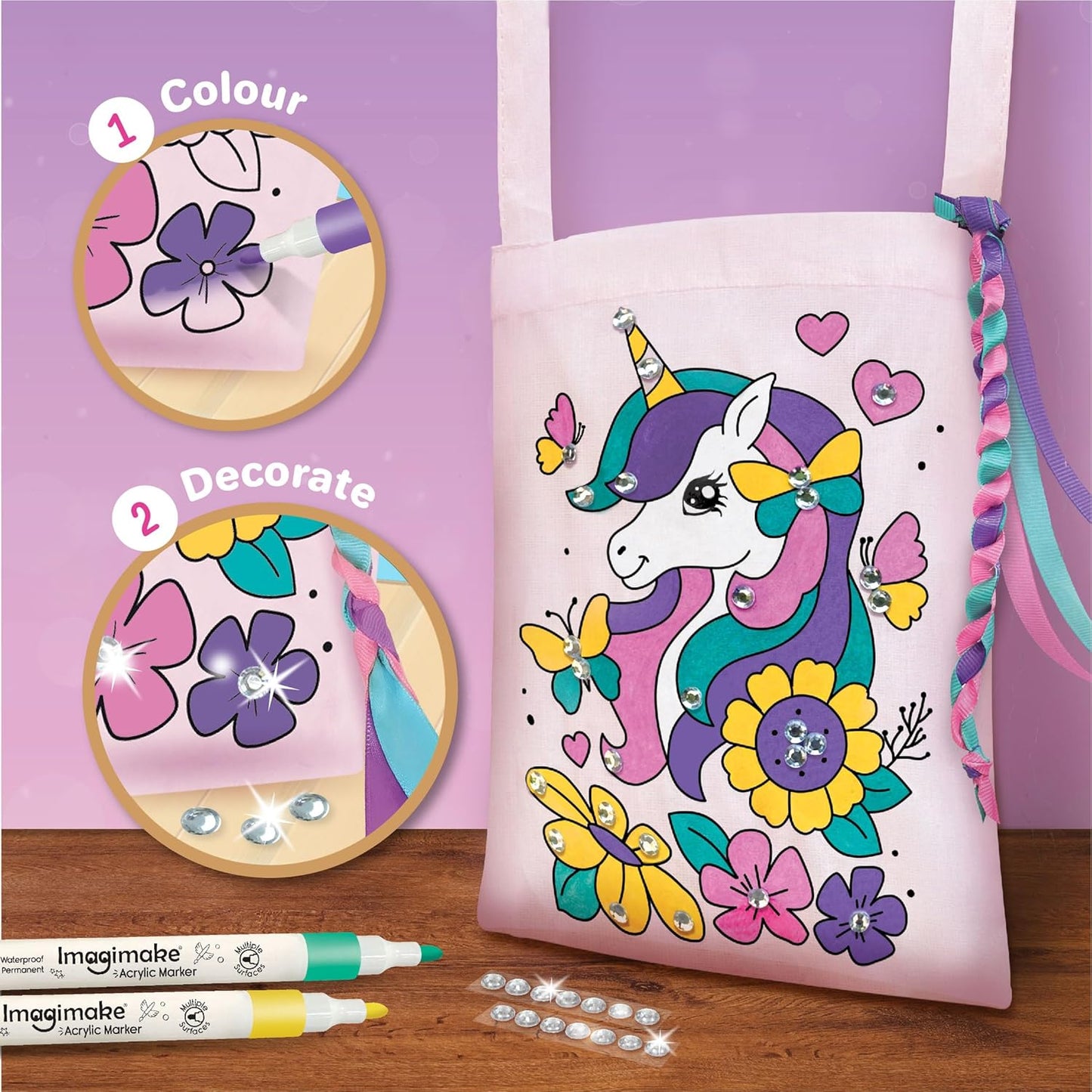 Imagimake DIY Unicorn Fabric Art Kit