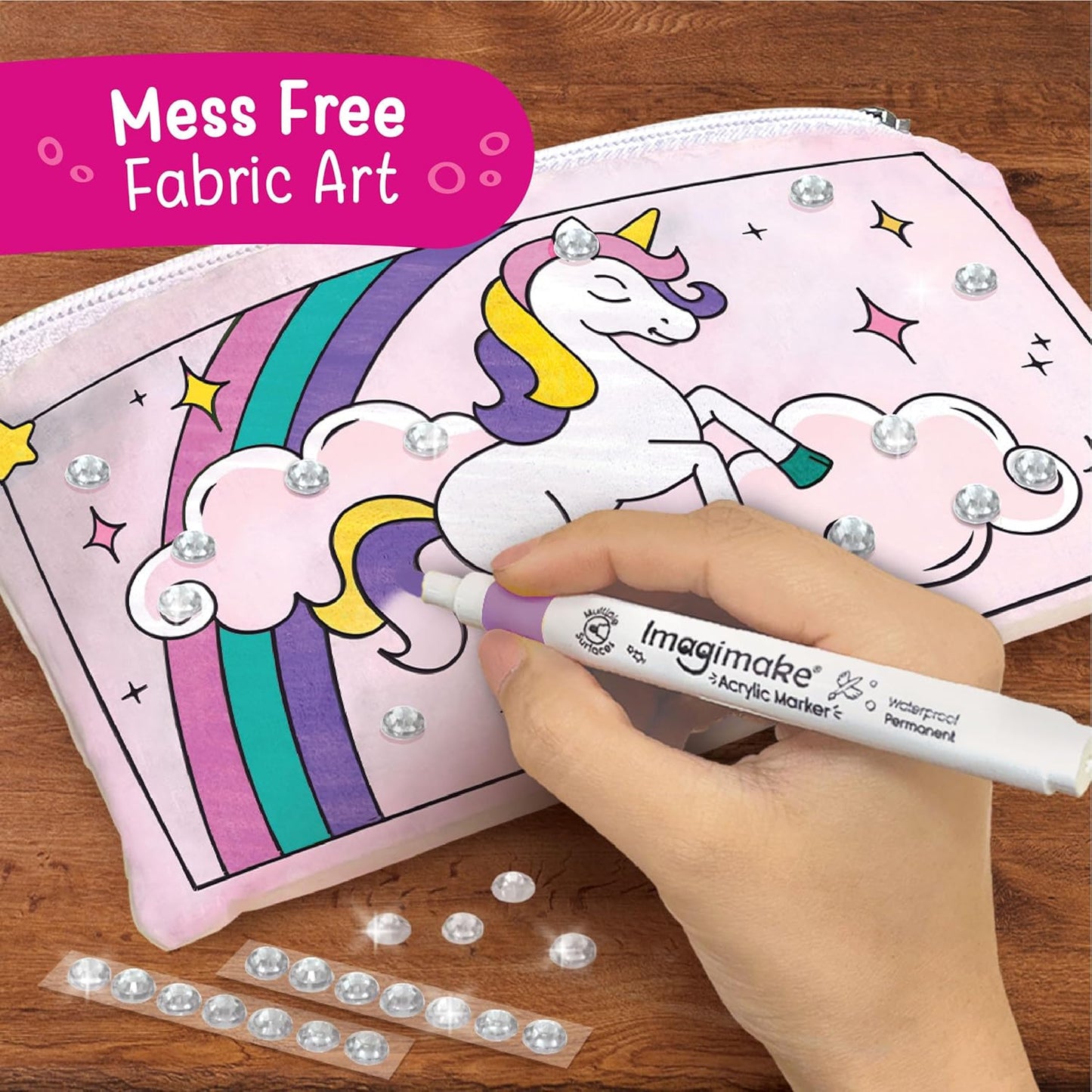 Imagimake DIY Unicorn Fabric Art Kit