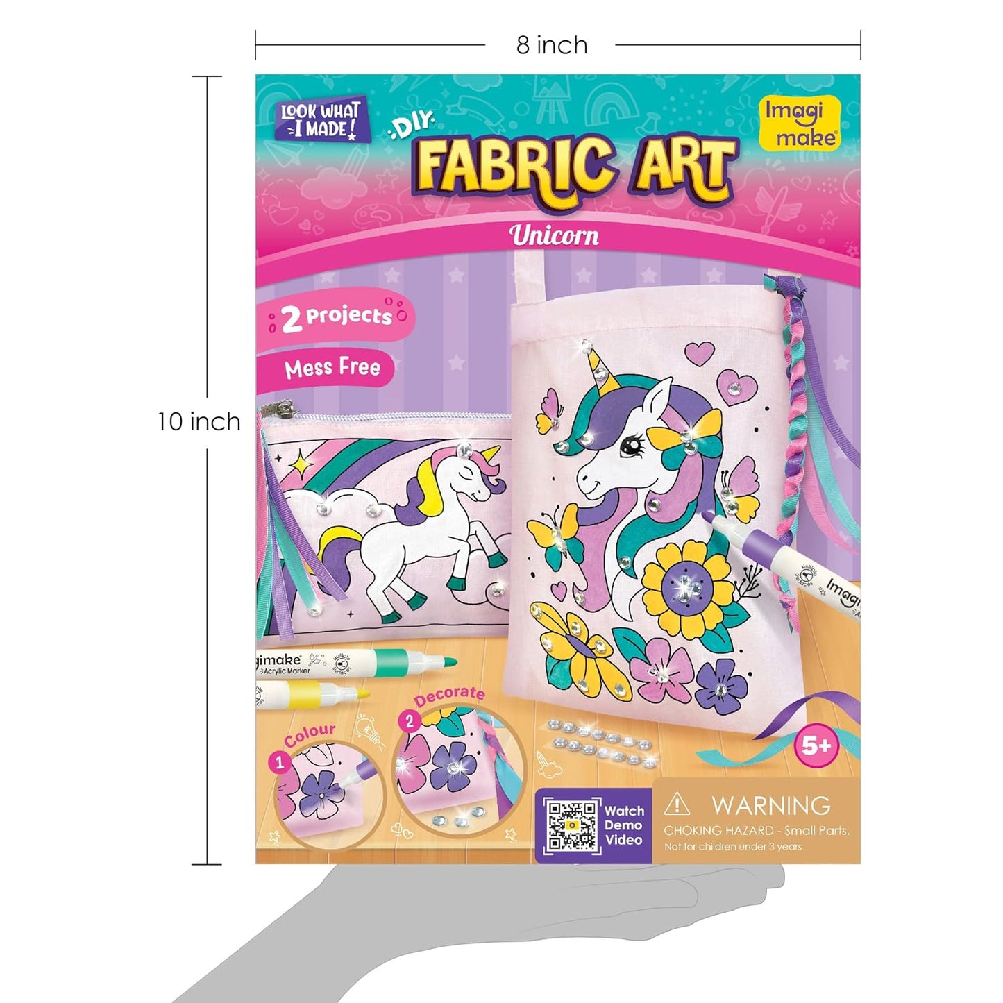 Imagimake DIY Unicorn Fabric Art Kit