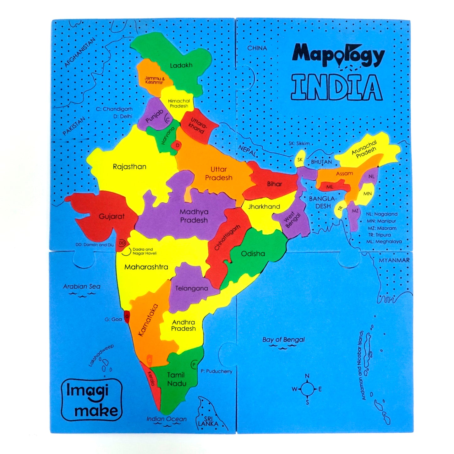 Mapology India Map Puzzles