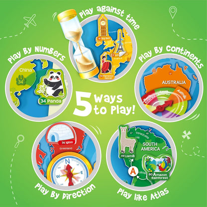 Imagimake Mapology World Map with Reusable Stickers