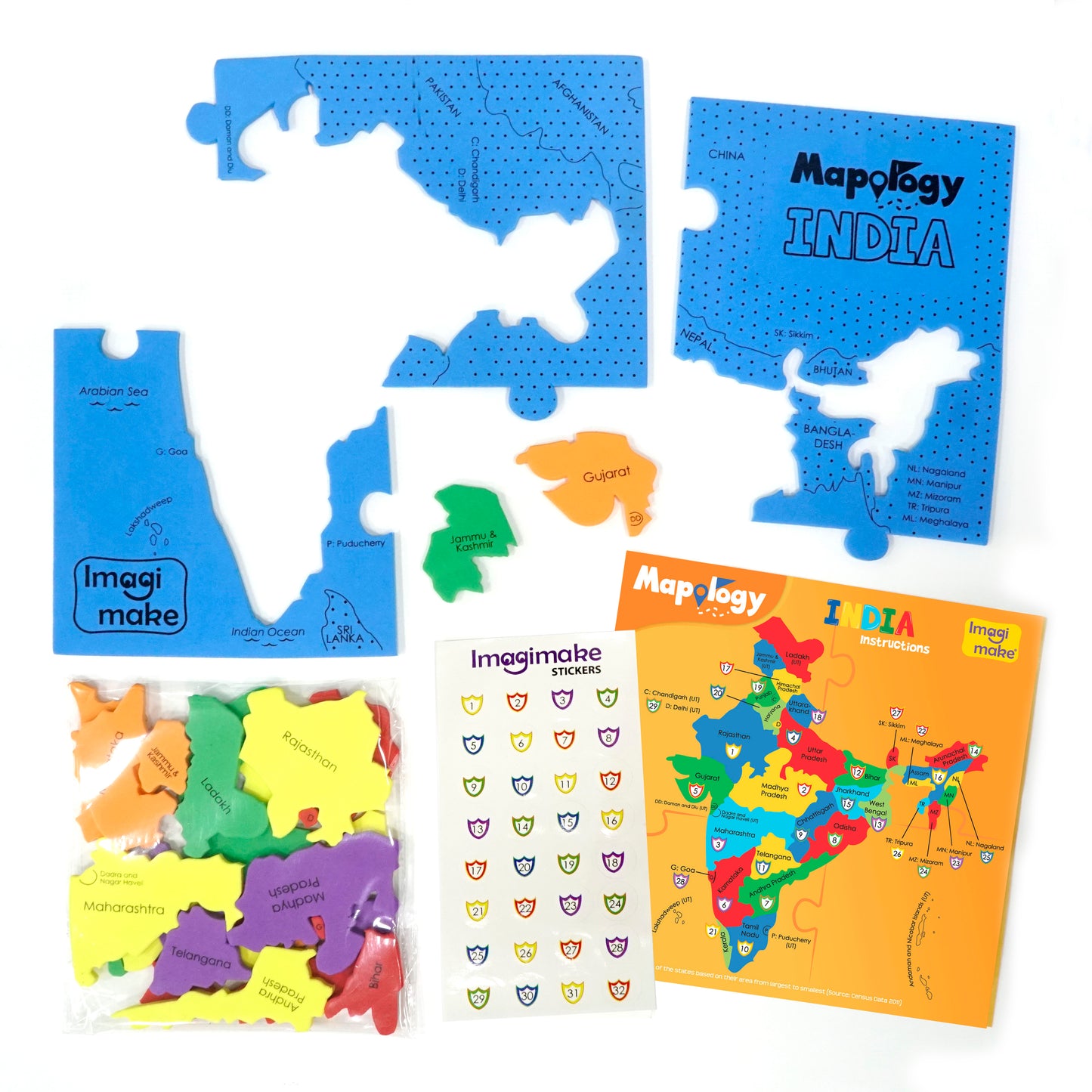 Mapology India Map Puzzles