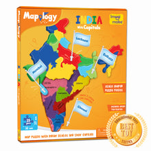 Mapology India with Capitals